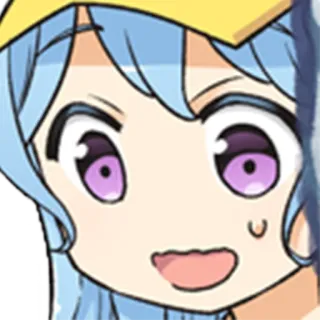 😥 アニメ 女の子, カートゥーン, 可愛い, かわいい, ちび, アニメ whatsapp sticker