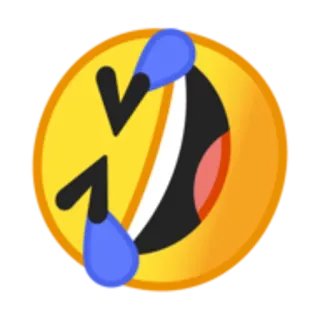 🤣 emoji, laughing, crying, funny, happy, joy telegram sticker