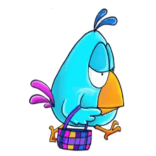 Bored Chick @StikerDi whatsapp stickers