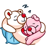 Nonromantic bear telegram stickers