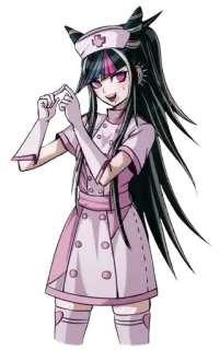 💉 Ibuki Mioda Danganronpa Anime, Charakter, Krankenschwester, Pink, Ibuki Mioda, Danganronpa telegram sticker