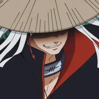 😄 Naruto Аниме, Наруто, Персонаж, Ниндзя, Соломенная шляпа telegram sticker
