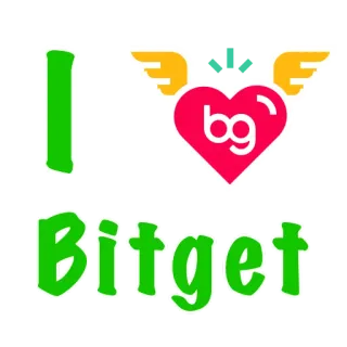 ❤️ I LOVE Bitget Bitget, cryptocurrency, exchange, trading platform, love, finance telegram sticker