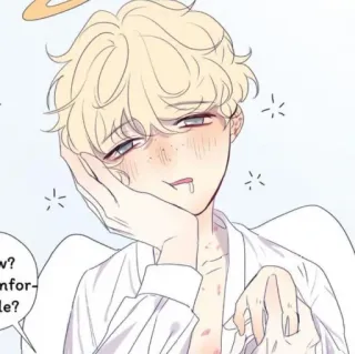 🍭 ángel, personaje, masculino, lindo, anime, manga, chico whatsapp sticker