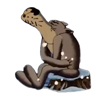😩 foca, animal, desenho animado, mamífero, ártico, mar telegram sticker