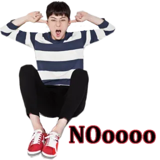 😖 NOooooo tidak, protes, berteriak, penolakan, marah, kesal whatsapp sticker