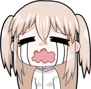 😭 Anime, Chorando, Emocional, Triste, Mangá, Desenho animado telegram sticker