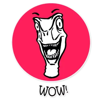 😺 wow! wow, sticker, meme telegram sticker