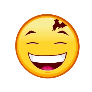 😊 Emoji, Sorriso, Feliz, Hematoma, Lesão telegram sticker