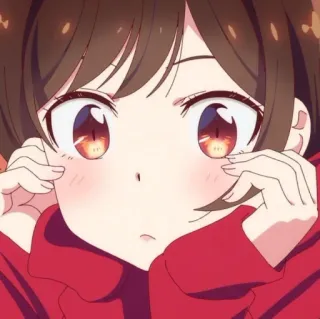 😳 anime, girl, cute, cartoon, manga telegram sticker
