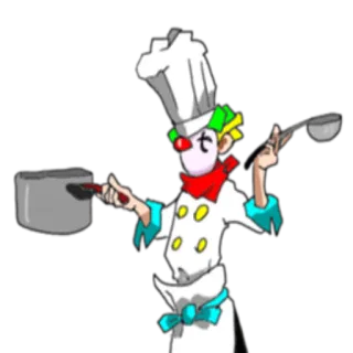 Clown @StikerDi telegram stickers