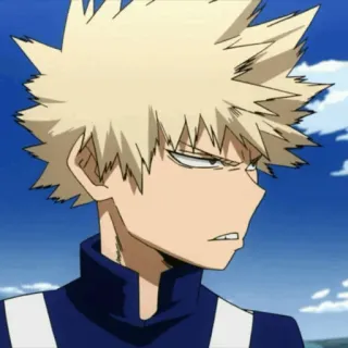 🎭 Bakugo Katsuki My Hero Academia Anime, Manga, Anak laki-laki, Marah, Bakugo, Katsuki, My Hero Academia, Karakter telegram sticker