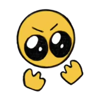 🥺 Emoji, Rabbia, arrabbiato, frustrazione, cartone animato, espressione, emoticon telegram sticker