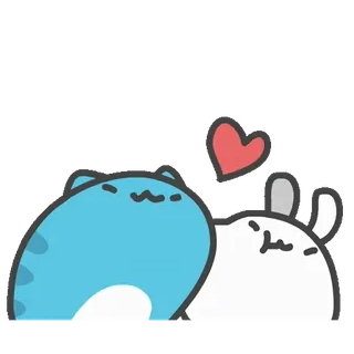 💞 可爱, 动物, 爱, 心, 卡通, 卡哇伊 telegram sticker