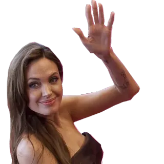 ✋ Angelina Jolie aktris, selebriti, wanita, potret telegram sticker