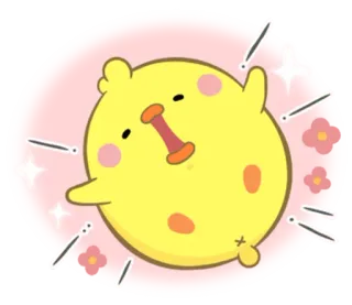 😱 可爱, 小鸡, 动物, 鸟, 卡哇伊, 贴纸 telegram sticker