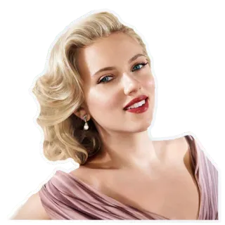 ☺️ Scarlett Johansson актриса, знаменитость, портрет, женщина telegram sticker