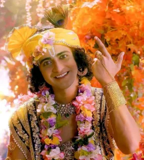 🤩 Krishna Hinduísmo, Figura religiosa, Cultura indiana, Espiritualidade, Divindade, Tradicional, Festival telegram sticker