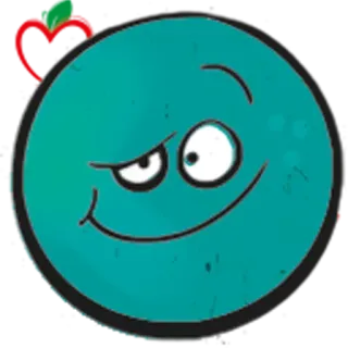 😥 senyum sinis, emotikon, kartun, wajah, karakter, ekspresi telegram sticker