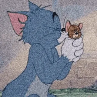 😘 Tom and Jerry Tom, Jerry, dessin animé, chat, souris telegram sticker