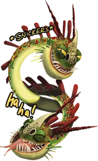 🤣 *SNICKERS* haha! dragón, risa, fantasía, animal, jaja telegram sticker
