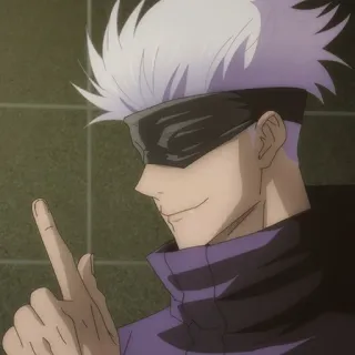 🤍 Satoru Gojo Jujutsu Kaisen anime, gojo, satoru, jujutsu kaisen, character telegram sticker