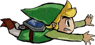 💨 Link The Legend of Zelda: The Wind Waker Link, The Legend of Zelda, Wind Waker, Nintendo, Personaggio videogioco telegram sticker