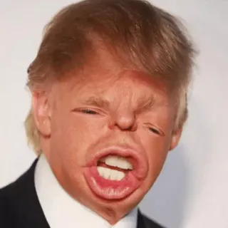 😢 Donald Trump polityka, politycy, karykatura, śmieszne telegram sticker