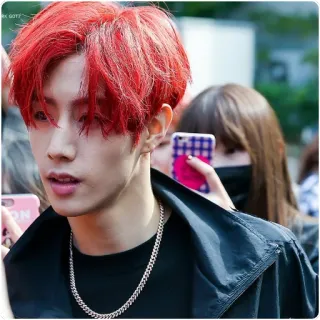 😕 Person, Mann, rote Haare, Koreaner telegram sticker