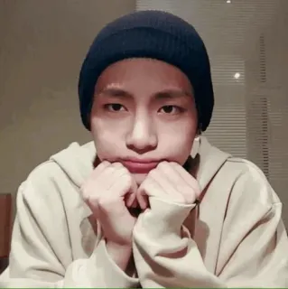 😐 kpop, v, bts, idol, male, korean, singer telegram sticker