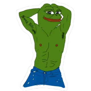 🙂 Pepe the Frog Swag life Pepe, Frog, Meme, Swag, Humor, Cartoon whatsapp sticker