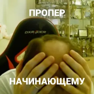 😣 ПРОПЕР
НАЧИНАЮЩЕМУ telegram sticker
