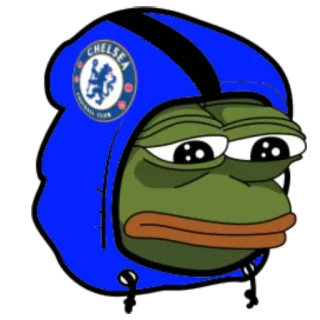 😕 Pepe the Frog CHELSEA
FOOTBALL CLUB 페페, 개구리, 첼시, 축구, 밈, 슬픈 telegram sticker