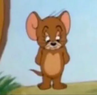 🖤 Jerry Mouse Tom and Jerry Cartoon, Maus, Jerry, animiert telegram sticker