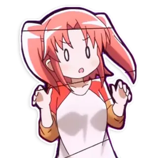 😮 Animé, Dessin animé, Fille, Mignon, Sticker, Manga telegram sticker