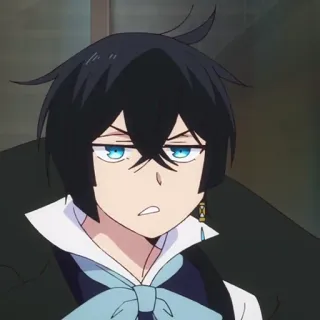♟ anime, vanitas, blue eyes, black hair telegram sticker