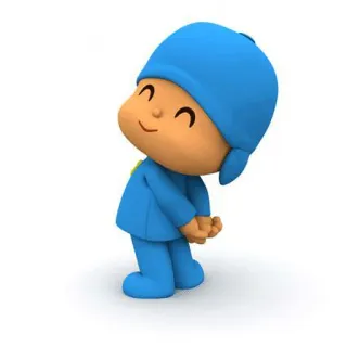 ☀️ Pocoyo мультфильм, дети, синий, анимация, милый telegram sticker