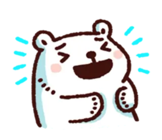 😂 곰, 만화, 귀여운, 행복한, 동물 telegram sticker