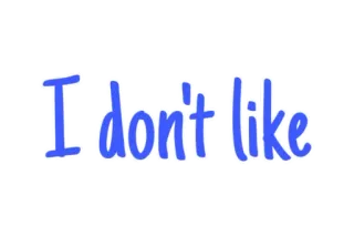 🇬🇧 I don't like tidak suka, negatif, ekspresi, pernyataan, pendapat whatsapp sticker