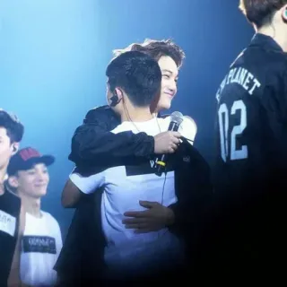 🤗 hug, concert, people, affection, friendship telegram sticker