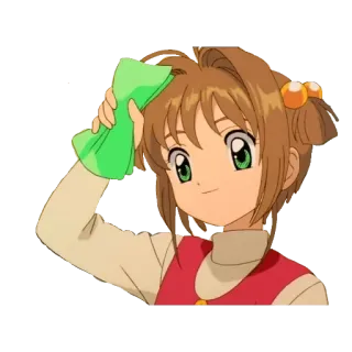 🎈 Sakura Kinomoto Cardcaptor Sakura Anime, Ragazza, Carina, Sakura, Card Captor Sakura telegram sticker