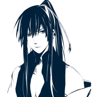 😐 anime, manga, man, character, art, illustration, otaku, visual whatsapp sticker