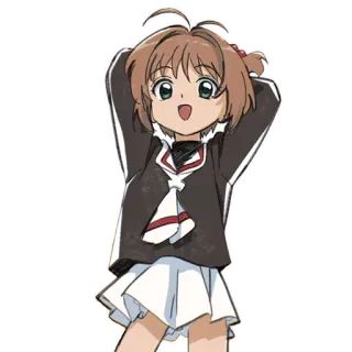 😄 Sakura Kinomoto Cardcaptor Sakura Anime, Chica, Linda, Chica Mágica, Card Captor Sakura, Sakura Kinomoto telegram sticker
