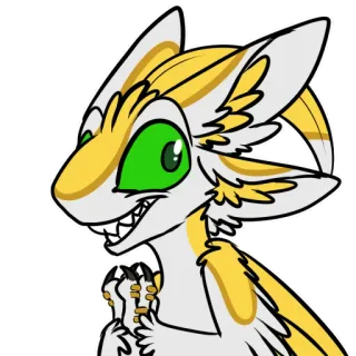 😁 Furry, Anthro, Animal, Monstro, Criatura, Arte digital telegram sticker