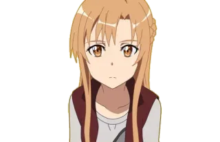 😕 Asuna Yuuki Sword Art Online Anime, Sword Art Online, Asuna, Asuna Yuuki, Personnage, Fille whatsapp sticker