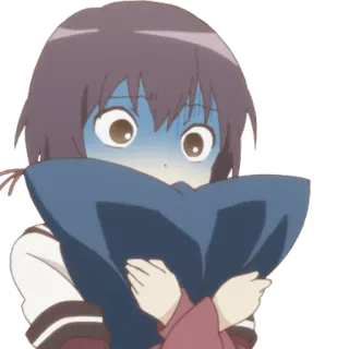 😨 anime, scared, shocked, worried, frightened telegram sticker