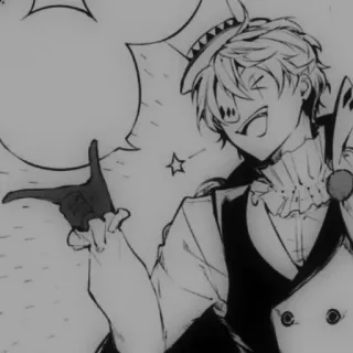 🎭 Anime, Manga, Charakter, Zylinder, Fröhlich telegram sticker