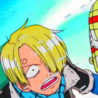 😟 Sanji One Piece Anime, Manga, One Piece, Sanji, Kartun, Karakter telegram sticker