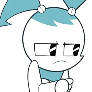😕 Jenny Wakeman My Life as a Teenage Robot Dessin animé, Robot, Geste, Jenny Wakeman, Ma vie de robot adolescente telegram sticker