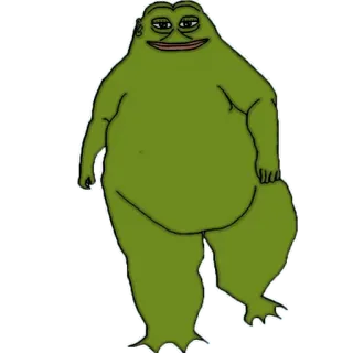 🙂 ếch, meme, internet, nhân vật, xanh lá, hài hước, sticker telegram sticker